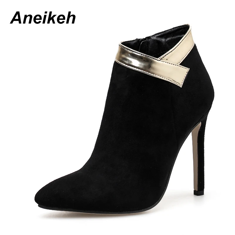Aneikeh 2019 Shoes Women Spring Ankle Boots Fashion Thin High Heel Pointed Toe Zipper Autumn Chelsea Boots Size 35-40 gray
Aneikeh 2019 Shoes Women Spring Ankle Boots Fashion Thin High Heel Pointed Toe Zipper Autumn Chelsea Boots Size 35-40 gray