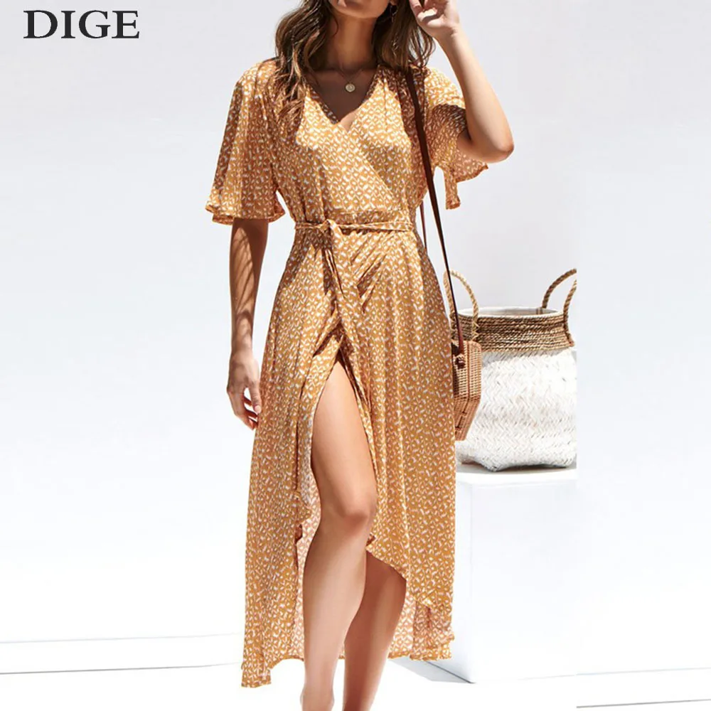 2019 New Arrival Summer Dress Women Sexy V Neck Floral Print Beach Flare Short Sleeve Bandage Party Dress Robe Femme Clothing
2019 New Arrival Summer Dress Women Sexy V Neck Floral Print Beach Flare Short Sleeve Bandage Party Dress Robe Femme Clothing