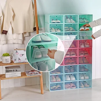 6pc Shoe Organizer Shoe Storage Box Transparent Drawer Case Plastic Stackable Box Dust-proof Shoe Rack Holder Home Storage Boxes
6pc Shoe Organizer Shoe Storage Box Transparent Drawer Case Plastic Stackable Box Dust-proof Shoe Rack Holder Home Storage Boxes