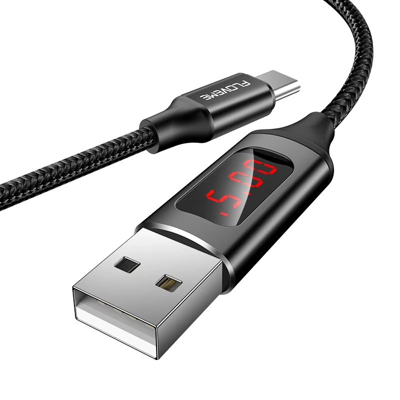 For Samsung S8 S9 USB Phone Cable LED Digital Display Type C Data Cable Fast Charging For Xiaomi Huawei Oneplus 2.4A USB Cable
For Samsung S8 S9 USB Phone Cable LED Digital Display Type C Data Cable Fast Charging For Xiaomi Huawei Oneplus 2.4A USB Cable