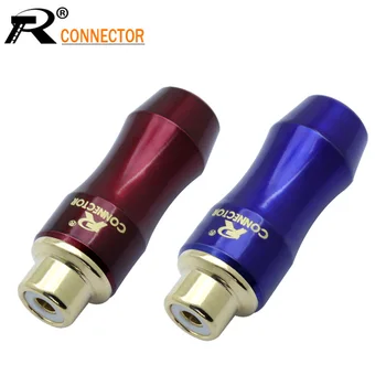 10Pcs/5Pairs New arrival Gold Plated RCA Connector RCA female jack adapter Video/Audio Wire Connector Support 6mm Cable blue&red
10Pcs/5Pairs New arrival Gold Plated RCA Connector RCA female jack adapter Video/Audio Wire Connector Support 6mm Cable blue&red