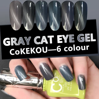 CoKEKOU Magnet 3D Cat's Eye UV Gray Nail Gel Polish Flash Paint Long-lasting Dark Gray Nail Gel Poland 12ML / PCS
CoKEKOU Magnet 3D Cat's Eye UV Gray Nail Gel Polish Flash Paint Long-lasting Dark Gray Nail Gel Poland 12ML / PCS