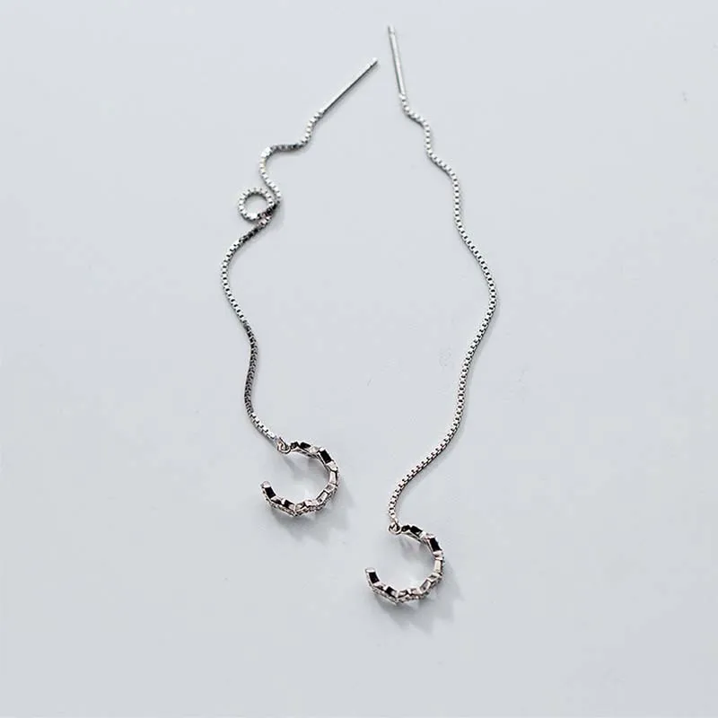 Simple 925 Sterling Silver Ear Cuff Earrings For Women Wave Ear Clip Long Chain Earring Fashion Jewelry S925 Ear line Gifts
Simple 925 Sterling Silver Ear Cuff Earrings For Women Wave Ear Clip Long Chain Earring Fashion Jewelry S925 Ear line Gifts