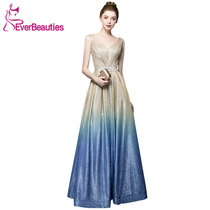 Robe De Soiree Elegant Evening Dresses Shiny Sequins V-Neck Long Formal Dress Women Evening Gowns Abendkleider 2019
Robe De Soiree Elegant Evening Dresses Shiny Sequins V-Neck Long Formal Dress Women Evening Gowns Abendkleider 2019