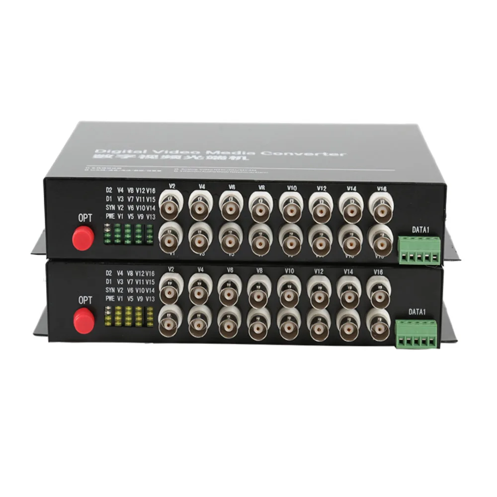 16 CH Video Fiber Optical Media Converters -16 BNC Transmitter Receiver RS485 Data Single mode 20Km For CCTV Surveillance system
16 CH Video Fiber Optical Media Converters -16 BNC Transmitter Receiver RS485 Data Single mode 20Km For CCTV Surveillance system