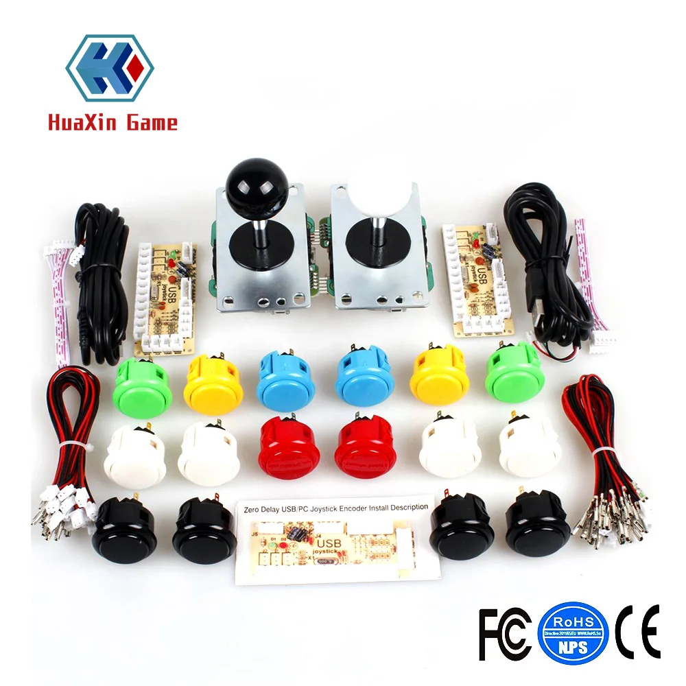 Классический 2 плеер OEM Sanwa аркадные видеоигры Набор DIY для ПК Джойстик Raspberry Pi RetroPie