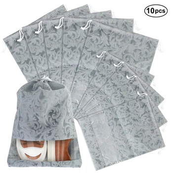 10pcs ReusableTravel Non-Woven Dustproof Shoes Drawstring Shoe Bags Organizer Pocket Clothing Classified Portable Storage Bags
10pcs ReusableTravel Non-Woven Dustproof Shoes Drawstring Shoe Bags Organizer Pocket Clothing Classified Portable Storage Bags