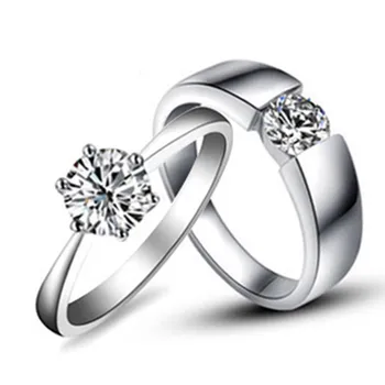 Solid 14K Wedding Couple Rings 1.25Ct/Pair Rings for Lovers 14K 585 White Gold His and Her Rings Solitaire Style Rings
Solid 14K Wedding Couple Rings 1.25Ct/Pair Rings for Lovers 14K 585 White Gold His and Her Rings Solitaire Style Rings
