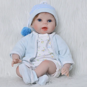 22"handmade reborn babies silicone dolls 55cm adorable vinyl reborn bebe fashion modeling toddlers kids birthday brinquedos
22"handmade reborn babies silicone dolls 55cm adorable vinyl reborn bebe fashion modeling toddlers kids birthday brinquedos
