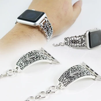 May New Retro Chain National Simple Women's Boys Watchband Bracelet for apple iWatch Seies 123 42mm 38mm Smart Watch Band Strap
May New Retro Chain National Simple Women's Boys Watchband Bracelet for apple iWatch Seies 123 42mm 38mm Smart Watch Band Strap
