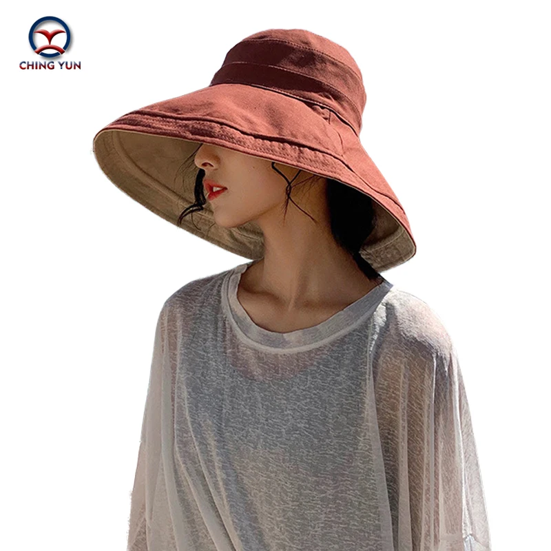 CHING YUN Summer Women Fisherman's hat korea sun Cotton and linen brim beach Sunscreen breathable Sunscreen travel leisure hat
CHING YUN Summer Women Fisherman's hat korea sun Cotton and linen brim beach Sunscreen breathable Sunscreen travel leisure hat