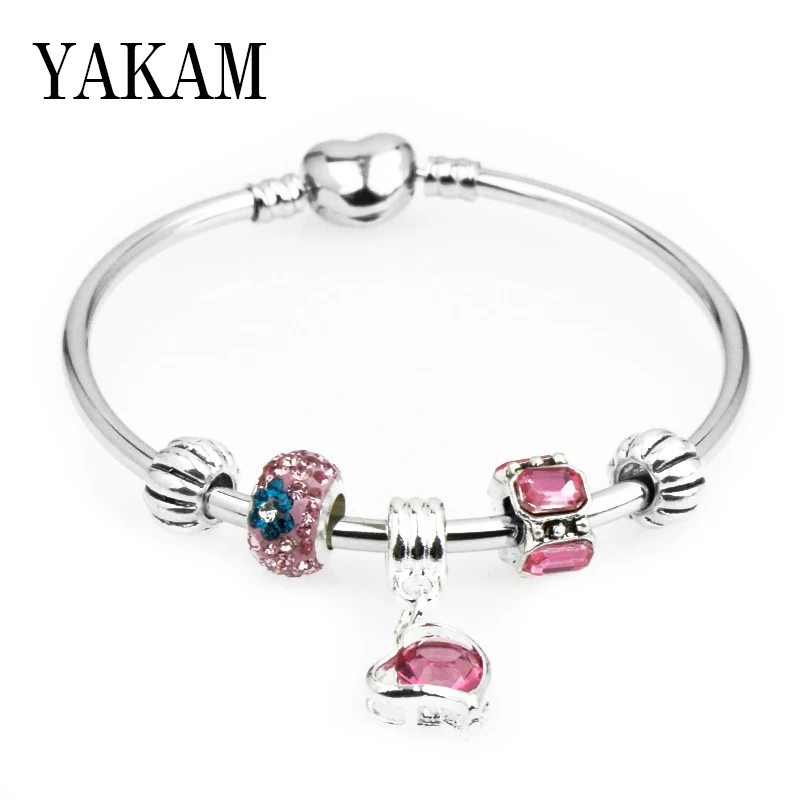 Pink Blue Zircon CZ Spacer Charms Beads Bangle Fit European Original Bracelet Heart Pendant DIY Femme Jewelry Love Birthday Gift
Pink Blue Zircon CZ Spacer Charms Beads Bangle Fit European Original Bracelet Heart Pendant DIY Femme Jewelry Love Birthday Gift