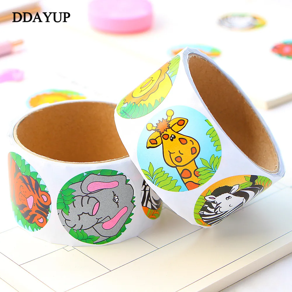 Animals Round Stickers 100 Labels Per Roll Cute Stickers for Seal Labels Adhesive Sticker Scrapboking Children DIY Decorate
Animals Round Stickers 100 Labels Per Roll Cute Stickers for Seal Labels Adhesive Sticker Scrapboking Children DIY Decorate