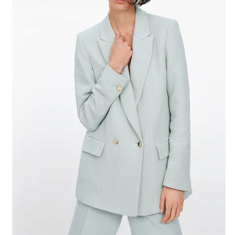 New Style Solid Color Jacket Women Fashion Long Sleeve Coat Women Elegant Tailored Collar Jacket Suits Female DG05
New Style Solid Color Jacket Women Fashion Long Sleeve Coat Women Elegant Tailored Collar Jacket Suits Female DG05