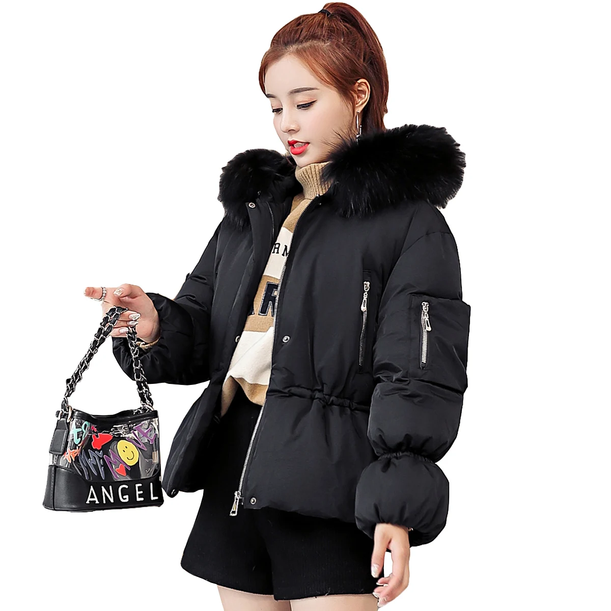 Fashion Nice New Winter Women Parka Coats Faux Fur Hooded Jackets Thick Warm Snow Wear Short Bread Coat Jacket Female
Fashion Nice New Winter Women Parka Coats Faux Fur Hooded Jackets Thick Warm Snow Wear Short Bread Coat Jacket Female
