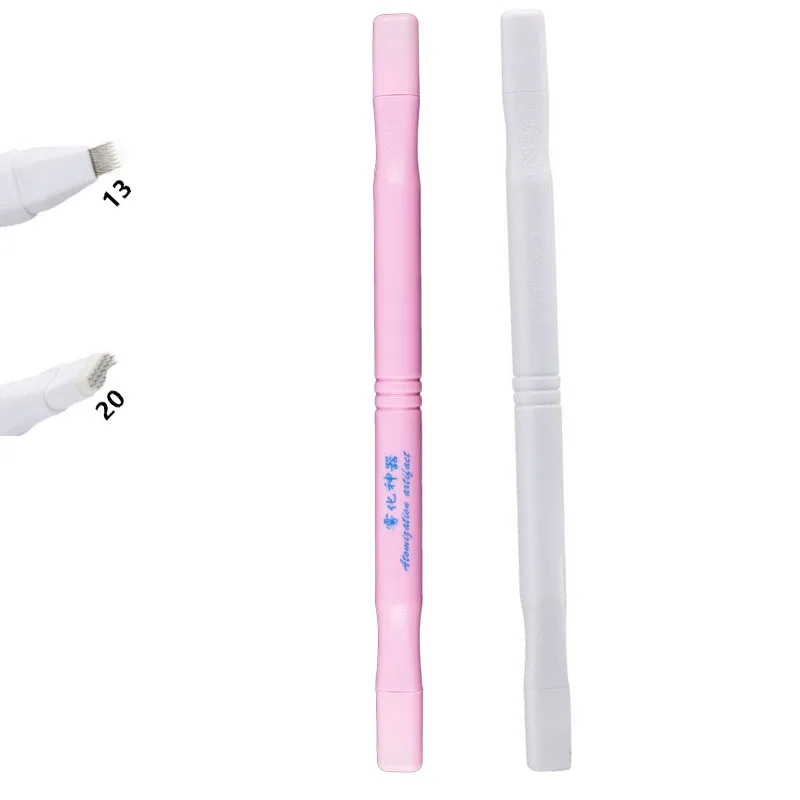 Disposable Sterile 2 Head Handmake Gun Microblades 13/20Pins Eyebrow Microblading Manual Pen For Permanent Makeup Eyebrow Beauty
Disposable Sterile 2 Head Handmake Gun Microblades 13/20Pins Eyebrow Microblading Manual Pen For Permanent Makeup Eyebrow Beauty