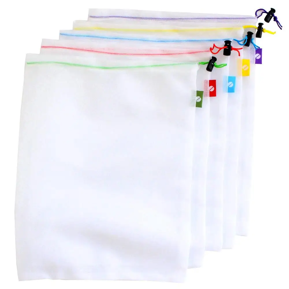 38cm x 29cm New 5Pcs Durable Home Kitchen Reusable Fruit Vegetable Mesh Storage Container Shopping Bag
38cm x 29cm New 5Pcs Durable Home Kitchen Reusable Fruit Vegetable Mesh Storage Container Shopping Bag