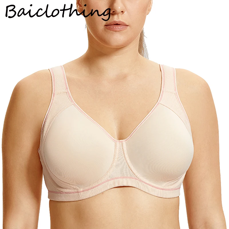 32 34 36 38 40 D DD E F G H BAICLOTHING Women's High Impact Seamless Full Coverage Underwire Non-padded Soft Wire Solid Bra
32 34 36 38 40 D DD E F G H BAICLOTHING Women's High Impact Seamless Full Coverage Underwire Non-padded Soft Wire Solid Bra