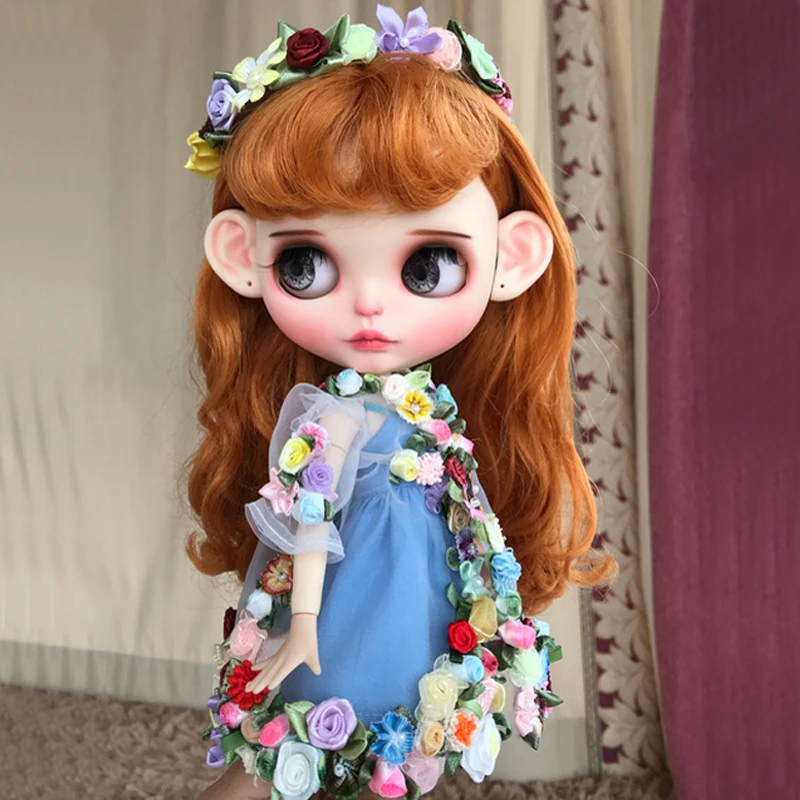 1 компл. Красивый цветочный Сказочный ободок платье для волос Blyth Azone Licca 1/6