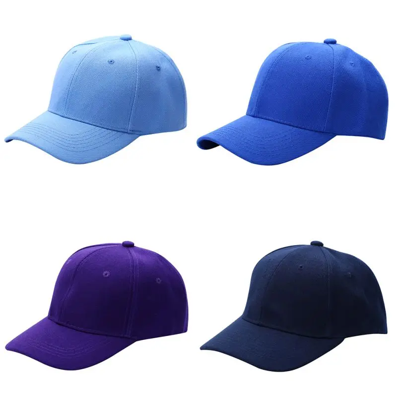 

Newest Men Women Fashion Baseball Cap Hip-Hop Adjustable Peaked Hat Solid Unisex Curved Visor Hat