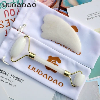 White Jade Face Massager Set Natural Stone Facial Rollers Guasha Wands Massage Set Skin Care Tools Slimming Body Beauty Health
White Jade Face Massager Set Natural Stone Facial Rollers Guasha Wands Massage Set Skin Care Tools Slimming Body Beauty Health