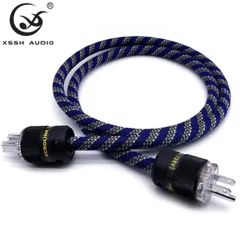 Hi-End 400 signature version hifi audio US IEC AC pure copper power cable cord with ACROLINK FP-12 FC-12 power plug connector 
Hi-End 400 signature version hifi audio US IEC AC pure copper power cable cord with ACROLINK FP-12 FC-12 power plug connector