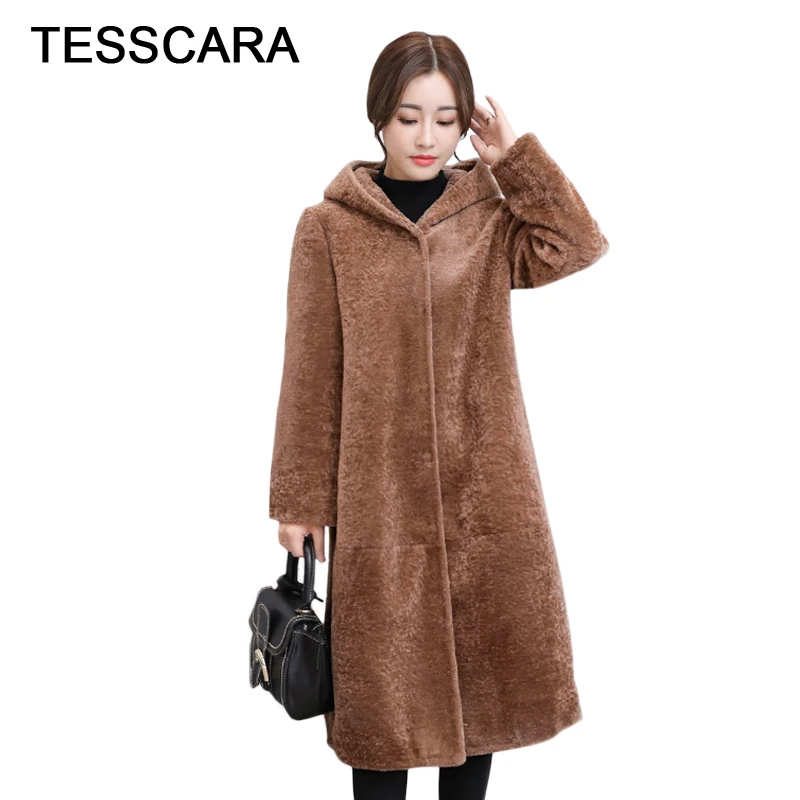 Women Winter Long Hooded Jacket Coat Faux Wool Sheepskin Coats Thick Warm Outwear Office Lady Work Wear Slim Plus Size Elegant
Women Winter Long Hooded Jacket Coat Faux Wool Sheepskin Coats Thick Warm Outwear Office Lady Work Wear Slim Plus Size Elegant