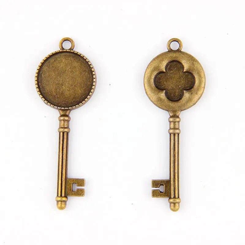 5Pcs Antique Gold Key Shape Pendant Trays Inner 20mm Round Cabochon Bezel Alloy Base Setting For Vintage Necklace Making
5Pcs Antique Gold Key Shape Pendant Trays Inner 20mm Round Cabochon Bezel Alloy Base Setting For Vintage Necklace Making