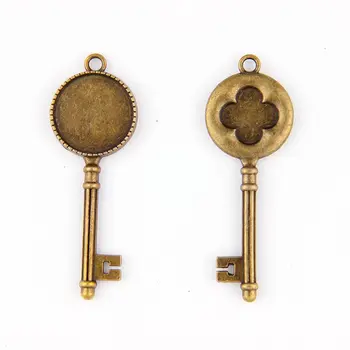 5Pcs Antique Gold Key Shape Pendant Trays Inner 20mm Round Cabochon Bezel Alloy Base Setting For Vintage Necklace Making
5Pcs Antique Gold Key Shape Pendant Trays Inner 20mm Round Cabochon Bezel Alloy Base Setting For Vintage Necklace Making
