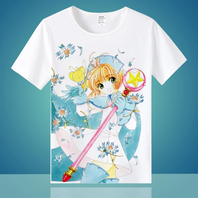 Japan Anime Card Captor Sakura Printed T-shirt Short Sleeve Unisex Tee Shirt Tops
Japan Anime Card Captor Sakura Printed T-shirt Short Sleeve Unisex Tee Shirt Tops