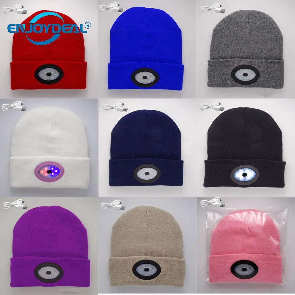 New 6 LED Headlamp Knit Hat USB Rechargeable Head Light Hands Free Flashlight Beanies Cap for Outdoor Camping Climbing Fishing
New 6 LED Headlamp Knit Hat USB Rechargeable Head Light Hands Free Flashlight Beanies Cap for Outdoor Camping Climbing Fishing