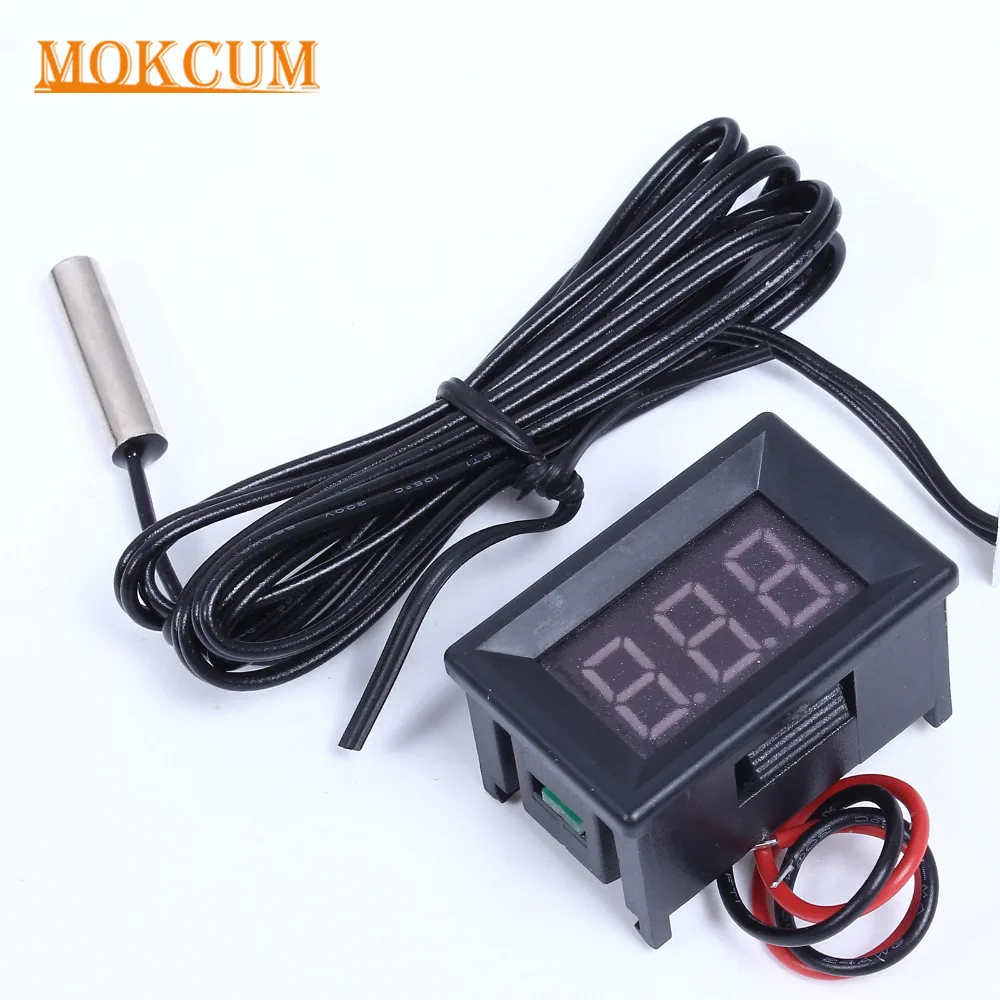 0.36 Inch Mini Blue Red Digital Thermometer w/ NTC Metal Waterproof Probe Temperature Sensor Indoor Room Outdoor Tester Meter
0.36 Inch Mini Blue Red Digital Thermometer w/ NTC Metal Waterproof Probe Temperature Sensor Indoor Room Outdoor Tester Meter