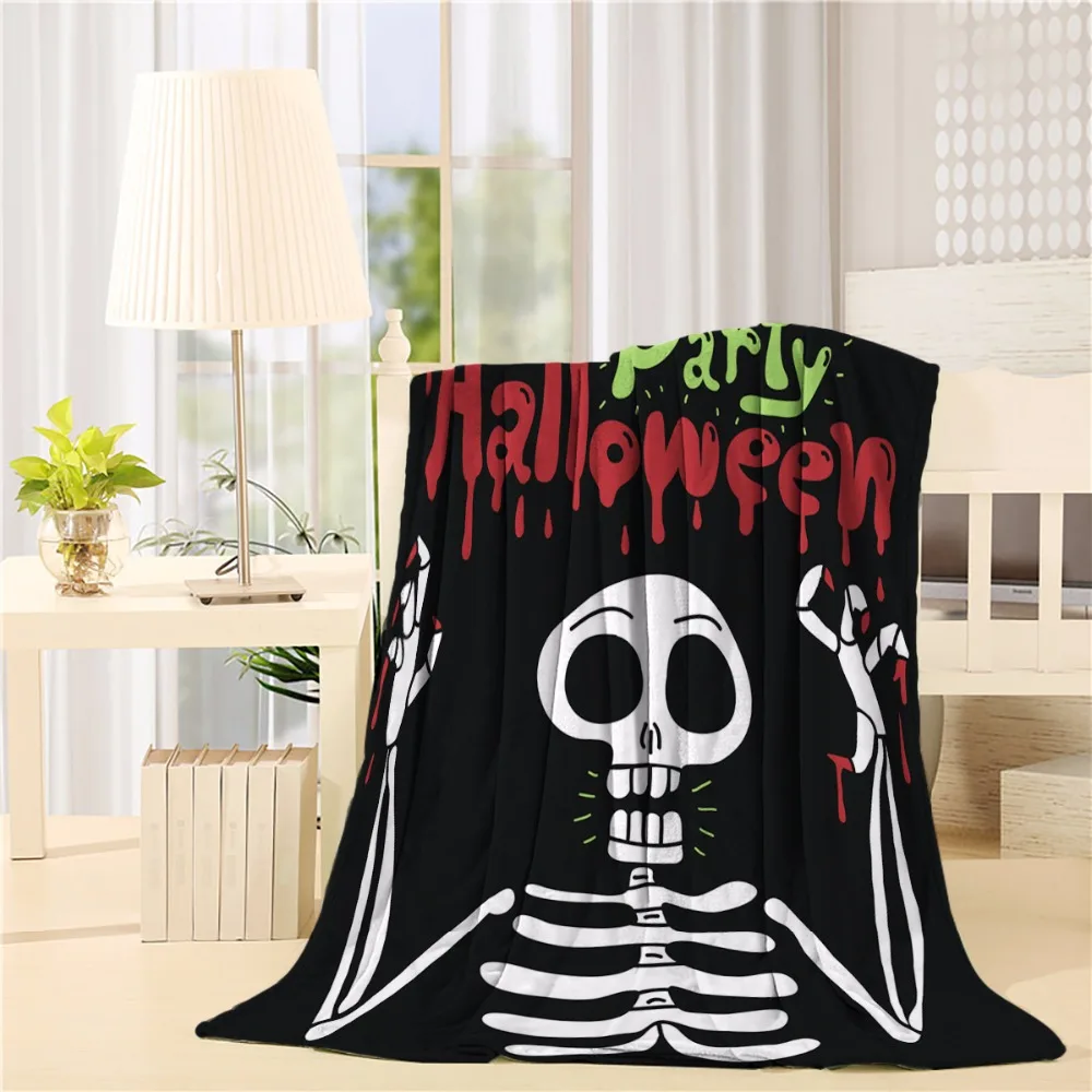 Halloween postcard with spooky skeleton Flannel Throw Blanket Lightweight Cozy Bed Sofa Blankets Super Soft Fabric
Halloween postcard with spooky skeleton Flannel Throw Blanket Lightweight Cozy Bed Sofa Blankets Super Soft Fabric