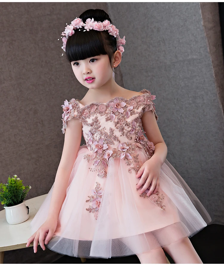 High Quality New Flower Girl Party Pageant Princess Dress For Little Girls Glitz Shoulderless Organza Communion Dresses
High Quality New Flower Girl Party Pageant Princess Dress For Little Girls Glitz Shoulderless Organza Communion Dresses