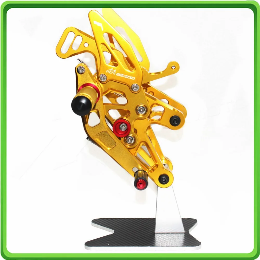 CNC Adjustable Rear Sets Rearset Footrest Foot Rest Pegs for BMW S1000RR 2015 2016 2017 (10)