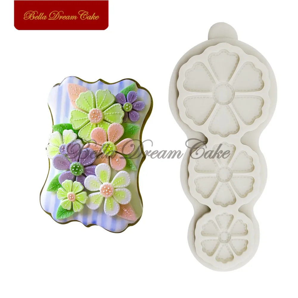 Stitching Flower Shape Silicone Mold DIY Fondant Sugarcraft Cake Mould Cake Decorating Tool Kitchen Accessories Bakeware
Stitching Flower Shape Silicone Mold DIY Fondant Sugarcraft Cake Mould Cake Decorating Tool Kitchen Accessories Bakeware