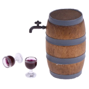 1:12 Scale Miniature Wine Beer Barrel Beer Cask Beer Keg and Wine Glass Set for Dolls House Decoration Dollhouse Accessories
1:12 Scale Miniature Wine Beer Barrel Beer Cask Beer Keg and Wine Glass Set for Dolls House Decoration Dollhouse Accessories
