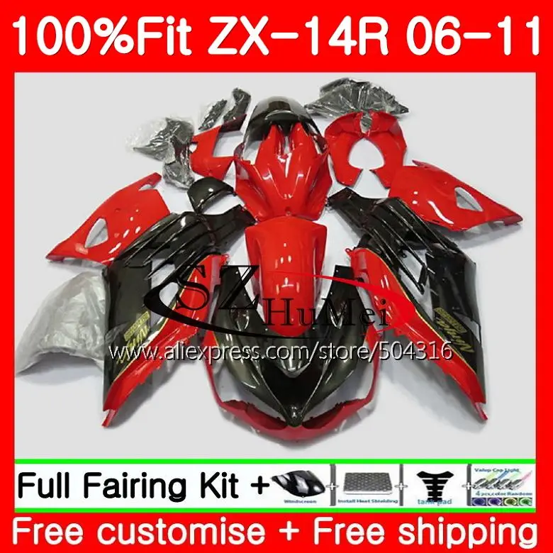 Body For KAWASAKI red black NINJA ZX 14R ZX14R 06 07 08 09 10 11 23SH17 ZZR1400 ZX-14R 2006 2007 2008 2009 2010 2011 Fairings
Body For KAWASAKI red black NINJA ZX 14R ZX14R 06 07 08 09 10 11 23SH17 ZZR1400 ZX-14R 2006 2007 2008 2009 2010 2011 Fairings