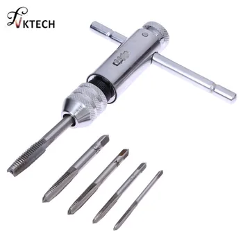 5Pcs Adjustable M3-M8 T-Handle Ratchet Taps Wrench Machinist Tool with Screw Thread Plug Tap Set
5Pcs Adjustable M3-M8 T-Handle Ratchet Taps Wrench Machinist Tool with Screw Thread Plug Tap Set