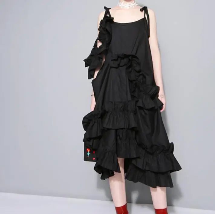 2019 New Spring Irregular Multilayer Ruffles Solid Color Loose Fashion Sexy White Dress Women Trendy Tide
2019 New Spring Irregular Multilayer Ruffles Solid Color Loose Fashion Sexy White Dress Women Trendy Tide