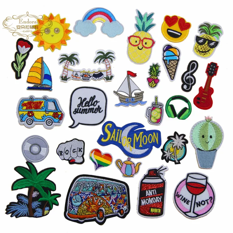 New arrival 10 pcs Hello Summer Pineapple Embroidered patches iron on fashion clothing bag hat shoe Motif Applique diy accessory
New arrival 10 pcs Hello Summer Pineapple Embroidered patches iron on fashion clothing bag hat shoe Motif Applique diy accessory