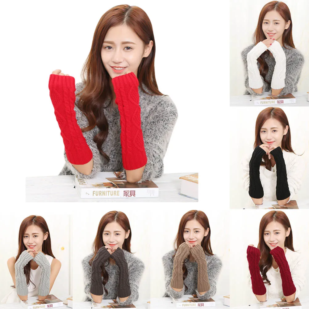 1 Pair Autumn Winter Women Gloves Solid Color Warm Knitting Wool Mittens Arm Warmer Ladies Girls Long Fingerless Glove
1 Pair Autumn Winter Women Gloves Solid Color Warm Knitting Wool Mittens Arm Warmer Ladies Girls Long Fingerless Glove