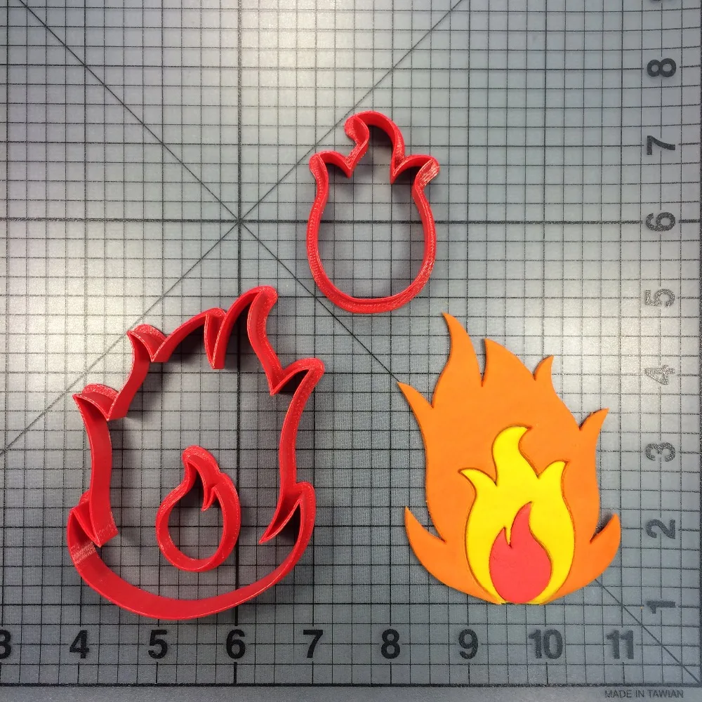Flame Design Cookie Cutter Fondant Cupcake Top Mould Made 3D Printed Firecracker Cake Decoration Tools Kitchen Accessories
Flame Design Cookie Cutter Fondant Cupcake Top Mould Made 3D Printed Firecracker Cake Decoration Tools Kitchen Accessories