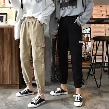 Women's Casual Pants Korean Fashion Loose Harem Pants Trousers High Waist Big Pocket Pants Students Girls Sweatpants Overalls
Women's Casual Pants Korean Fashion Loose Harem Pants Trousers High Waist Big Pocket Pants Students Girls Sweatpants Overalls