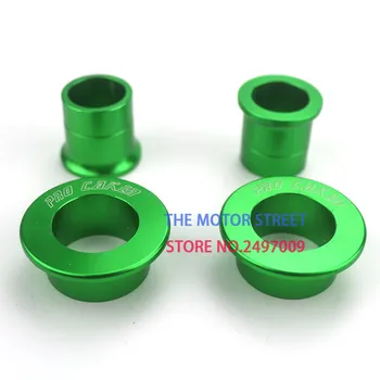 new CNC Billet Aluminum Green Front & Rear Wheel Hub Spacer Kit For Kawasaki KX125 KX250 KX250F KX450F Dirt Bike Motoc
new CNC Billet Aluminum Green Front & Rear Wheel Hub Spacer Kit For Kawasaki KX125 KX250 KX250F KX450F Dirt Bike Motoc