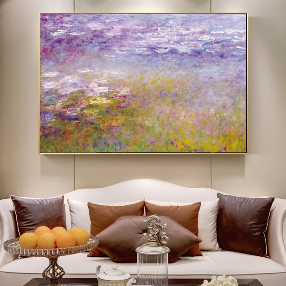 Monet Water Lilies Paintings On The Wall Impressionist Famous Painting Reproduction Flower Canvas Pictures For Living Room Decor
Monet Water Lilies Paintings On The Wall Impressionist Famous Painting Reproduction Flower Canvas Pictures For Living Room Decor