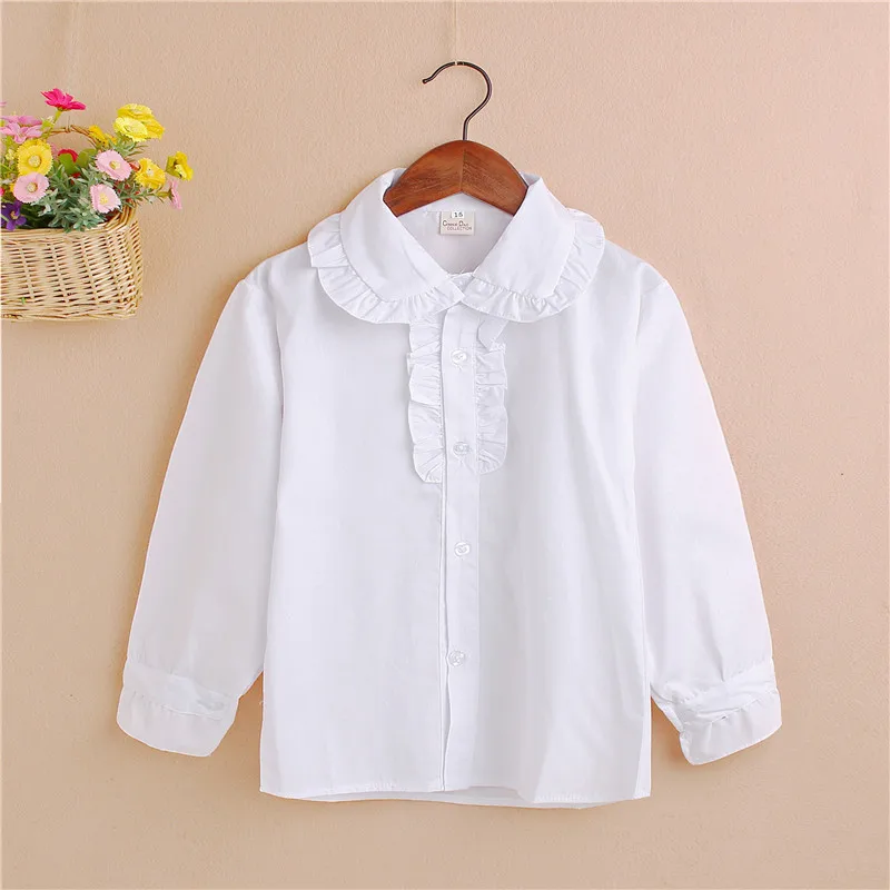 Girls Clothes New Spring Children Clothing Baby Girls Blouse Lapel Lace Cotton White Shirts School Teens Blouses blusas for Kids
Girls Clothes New Spring Children Clothing Baby Girls Blouse Lapel Lace Cotton White Shirts School Teens Blouses blusas for Kids