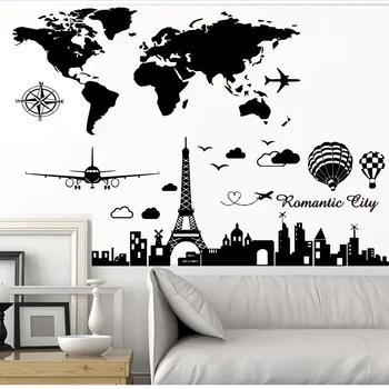 Romantic Wall Sticker Hot Air Balloon Tower Art World Map Home Decor Store Window Vinyl Art Decals Home Bedroom Decor
Romantic Wall Sticker Hot Air Balloon Tower Art World Map Home Decor Store Window Vinyl Art Decals Home Bedroom Decor