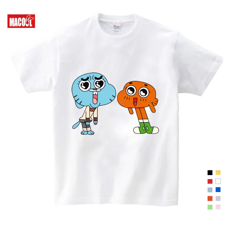 Fashion Sales The Amazing World of Gumball Darwin Good Bad Ugly T-Shirt Novelty Cool Tops Boy Short Sleeve TShirt Children Shirt 
Fashion Sales The Amazing World of Gumball Darwin Good Bad Ugly T-Shirt Novelty Cool Tops Boy Short Sleeve TShirt Children Shirt