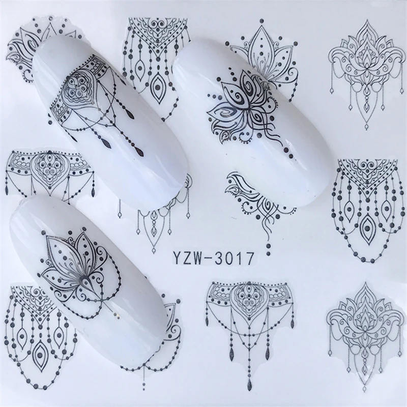 YZWLE 1 Sheets Hot Nail Sticker Black Necklace Jewelry Beauty Water Transfer Stamping Nail Art Tips Nail Decor Manicure Decal
YZWLE 1 Sheets Hot Nail Sticker Black Necklace Jewelry Beauty Water Transfer Stamping Nail Art Tips Nail Decor Manicure Decal